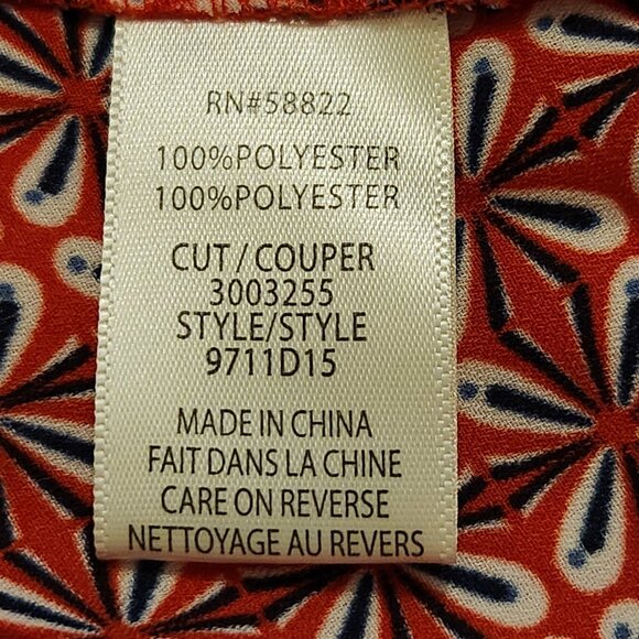 Max Studio Red, white, Blue pleated skirt, L NWT - Picture 10 of 15